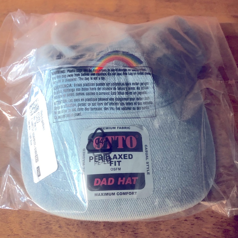Mary Engelbreit Denim Rainbow Baseball Cap